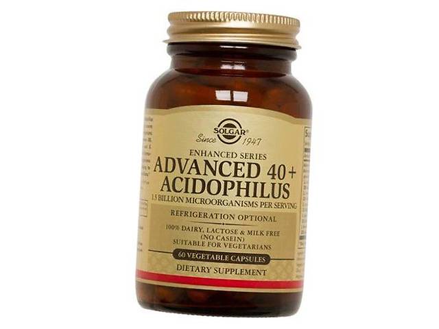 Advanced 40 plus Acidophilus Solgar 60вегкапс (69313003)