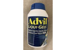 Advil Liqui-Gels, адвіл, ібупрофен, 200 мг, 200 капсул США.