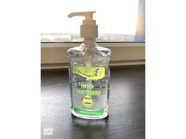 Антисептик гель для рук Cleanor Hand Sanitizer Gel Apple, 237 мл