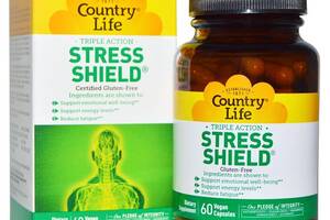Антистрессовый Энергетический Комплекс, Stress Shield, Country Life, 60 гелевых капсул