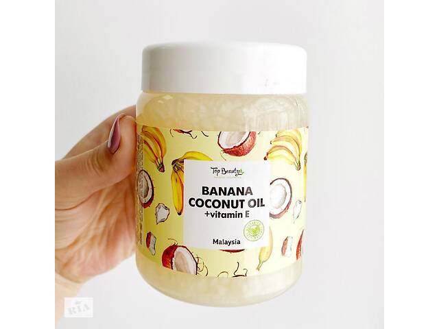 Ароматизована олія для обличчя, тіла та волосся Top Beauty банку 250 мл Banana-Coconut