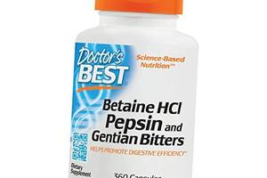 Betaine HCL Pepsin&Gentian Bitters Doctor's Best 360 капс (72327009)