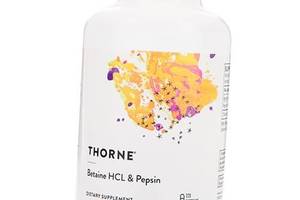 Betaine HCL & Pepsin Thorne Research 225капс (72357004)