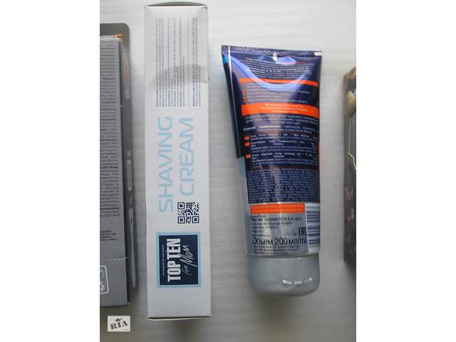 BIC Flex 5 Hybrid, TOP TEN Shaving Cream, EVELINE CREAM-GEL FOR MEN, лосьйон - Фото 2