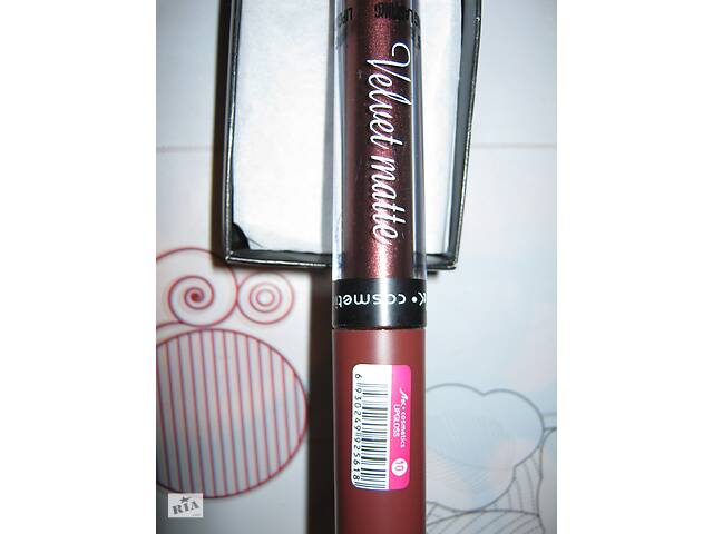 Блеск для губ Velvet matte MK Cosmetics Lipgloss тон 10 темный