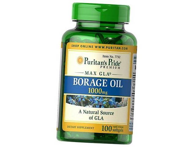 Borage Oil 1000 Puritan's Pride 100гелкапс (67367016)
