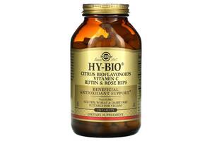 Биофлавоноиды витамин С рутин и шиповник Hy-Bio Citrus Bioflavonoids Solgar 250 таблеток