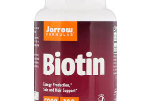 Биотин Jarrow Formulas Biotin 5000 mcg 100 Veg Caps JRW18005