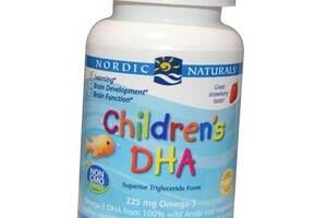 Children's DHA Nordic Naturals 180гелкапс Полуниця (67352005)