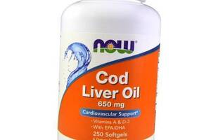 Cod Liver Oil 650 Now Foods 250гелкапс (67128019)
