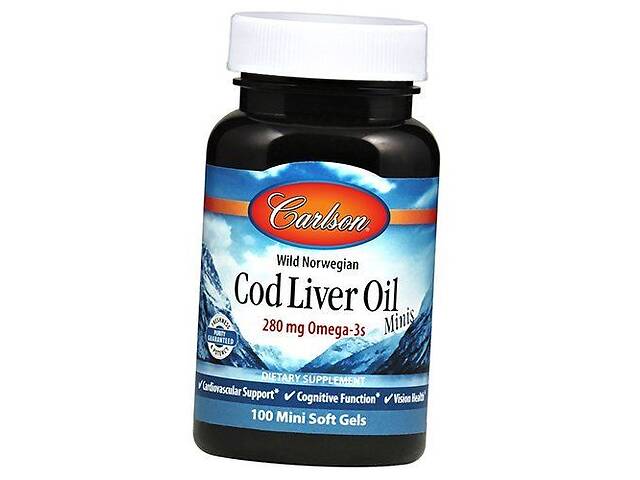 Cod Liver Oil Minis Carlson Labs 100гелкапс (67353006)