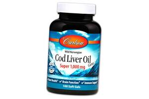 Cod Liver Oil Super 1000 Carlson Labs 100гелкапс (67353007)