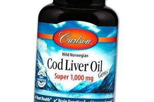 Cod Liver Oil Super 1000 Carlson Labs 100гелкапс (67353007)