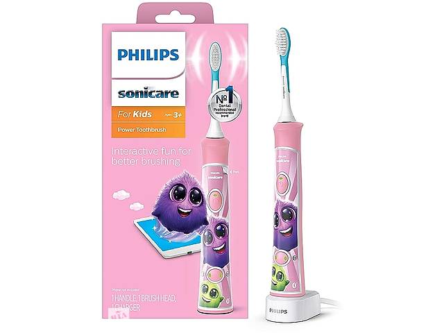 Детская электрическая зубная щетка Philips Sonicare For Kids HX6352-42