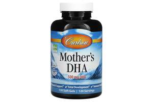 DHA для беременных и кормящих матерей 500 мг Mother's DHA Carlson 120 желатиновых капсул