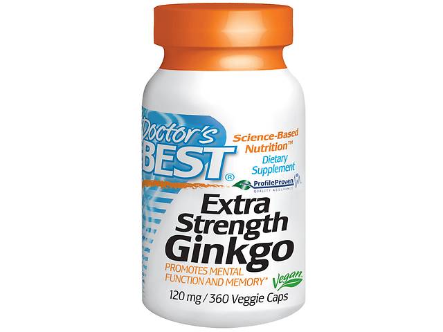 Экстракт Гинкго Doctor's Best Profile Proven 120 мг 360 гелевых капсул (DRB00273)
