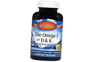 Elite Omega-3 + D & K Carlson Labs 180гелкапс Лимон (67353029)