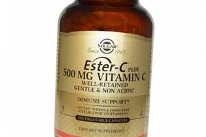 Эстер-С плюс Витамин С Ester-C 500 plus Vitamin C Solgar 250вегкапс (36313206)