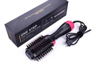 Фен-щетка для волос One Step Hair Dryer 7494 Black/Pink