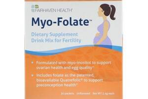 Фолиевая кислота Fairhaven Health Myo-Folate A Drinkable Fertility Supplement 30 packs 2,4 g Unflavored