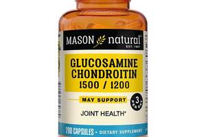 Глюкозамин и Хондроитин 1500/1200 Glucosamine Chondroitin Mason Natural 280 капсул