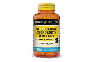 Глюкозамин и Хондроитин 1500/1200 Glucosamine Chondroitin Mason Natural 60 капсул