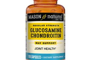 Глюкозамин и Хондроитин Glucosamine Chondroitin Regular Strength Mason Natural 100 капсул