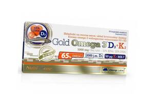 Gold Omega-3 D3+K2 Olimp Nutrition 30гелкапс (67283005)