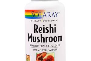 Грибы рейши Reishi Mushroom Solaray 600 мг 100 капсул (20032)