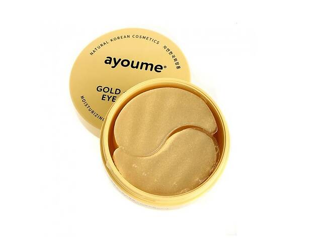 Гидрогелевые патчи с экстрактом золота и муцина улитки Gold Snail Eye Patch Ayoume 60 шт