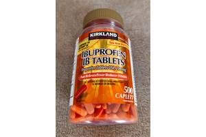 Ибупрофен 200 мг 500 таблеток Kirkland в США.