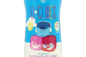 Кальций с D3 для Детей, U-Cubes, Children's Calcium With D3, Solgar, 120 жевательных конфет