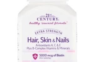 Комплекс для кожи, волос, ногтей 21st Century Hair, Skin & Nails, Extra Strength 90 Tabs CEN-27847