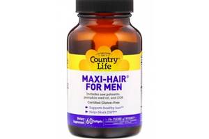 Комплекс для кожи, волос, ногтей Country Life Maxi Hair for Men 60 Softgels