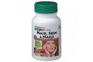 Комплекс для кожи волос ногтей Nature's Plus Herbal Actives Hair Skin & Nails 60 Tabs