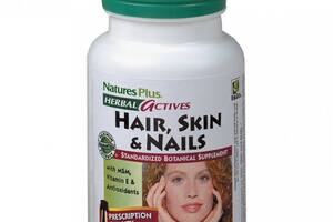 Комплекс для кожи волос ногтей Nature's Plus Herbal Actives Hair Skin & Nails 60 Tabs