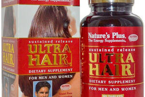 Комплекс для кожи волос ногтей Nature's Plus Ultra Hair For Men & Women 90 Tabs
