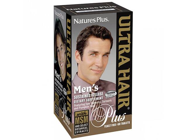 Комплекс для кожи волос ногтей Nature's Plus Ultra Hair For Men's 60 Tabs
