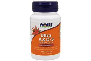 Комплекс Витамин A+D NOW Foods Ultra A And D-3 100 Softgels NOW-00361