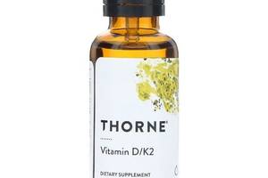 Комплекс Витамин D3+K2 Thorne Research Vitamin D/K2, 1 fl oz 30 ml