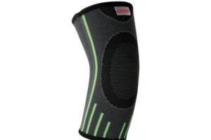 Компрессионный налокотник MadMax MFA-283 3D Compressive elbow support Dark grey/Neon green S