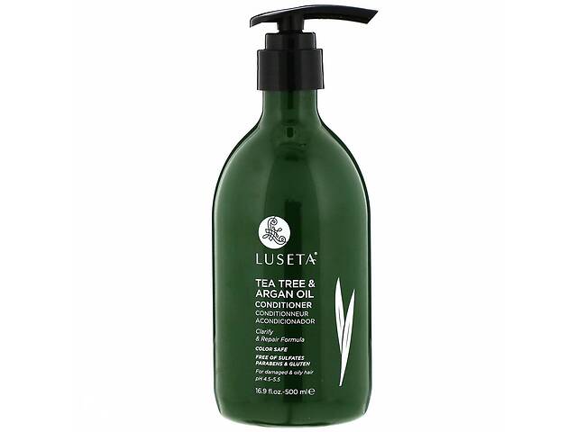 Кондиционер для жирных волос Luseta Tea Tree & Argan Oil Conditioner 500ml (LU00013)