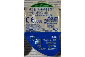 Контактные линзы Air Optix for Astigmatism, -3,00 и -3,75