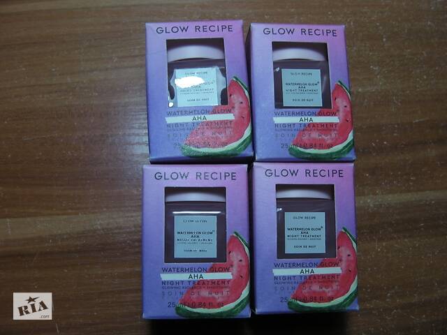 Корейская Ночная Маска для Лица с Экстрактом Арбуза и АНА Glow Recipe Watermelon Glow AHA Night Treatment 30мл из США