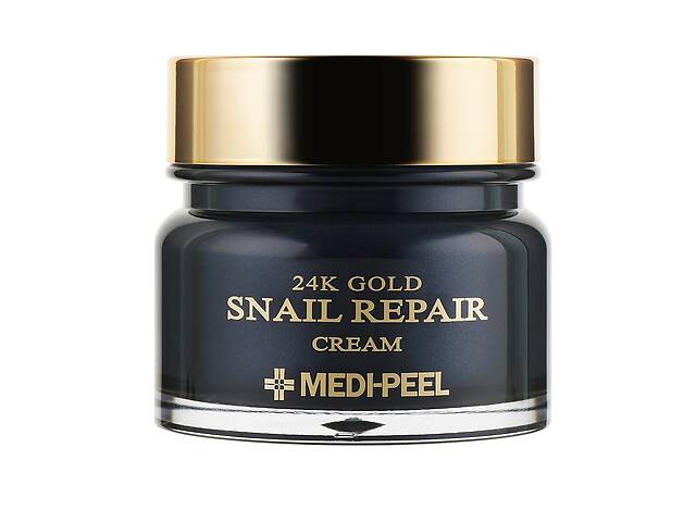 Крем для лица с коллоидным золотом и муцином улитки 24k Gold Snail Repair Cream Medi-Peel 50 мл