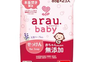 Кусковое мыло для купания малышей Arau Baby 85 г x 2 шт