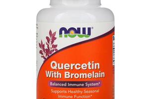 Кверцетин с Бромелайном, Quercetin with Bromelain, Now Foods, 120 вегетарианских капсул