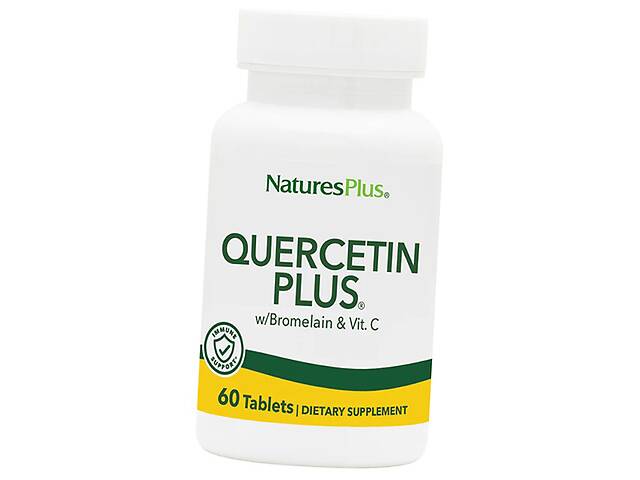Кверцетин с Бромелайном и Витамином С Quercetin Plus Nature's Plus 60таб (70375005)