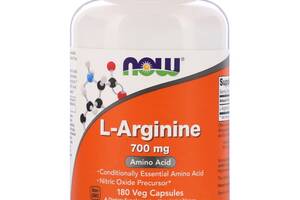 L-Arginine 700мг Now Foods 180 вегетарианских капсул