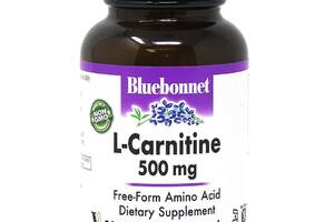 L-Carnitin 500 мг Bluebonnet Nutrition 30 вегетарианских капсул